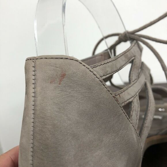 Paul Green Morea Lace Up Sandals in Smoke/Truffle Leather 7 (UK 4.5) - Picture 5 of 6